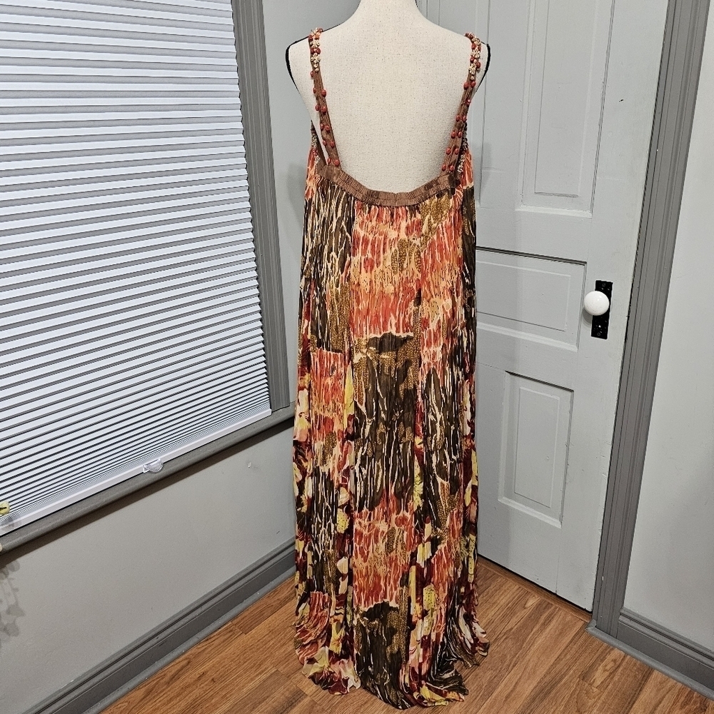 Midnight Velvet Beaded Bohemian Maxi Dress - Picture 4 of 7